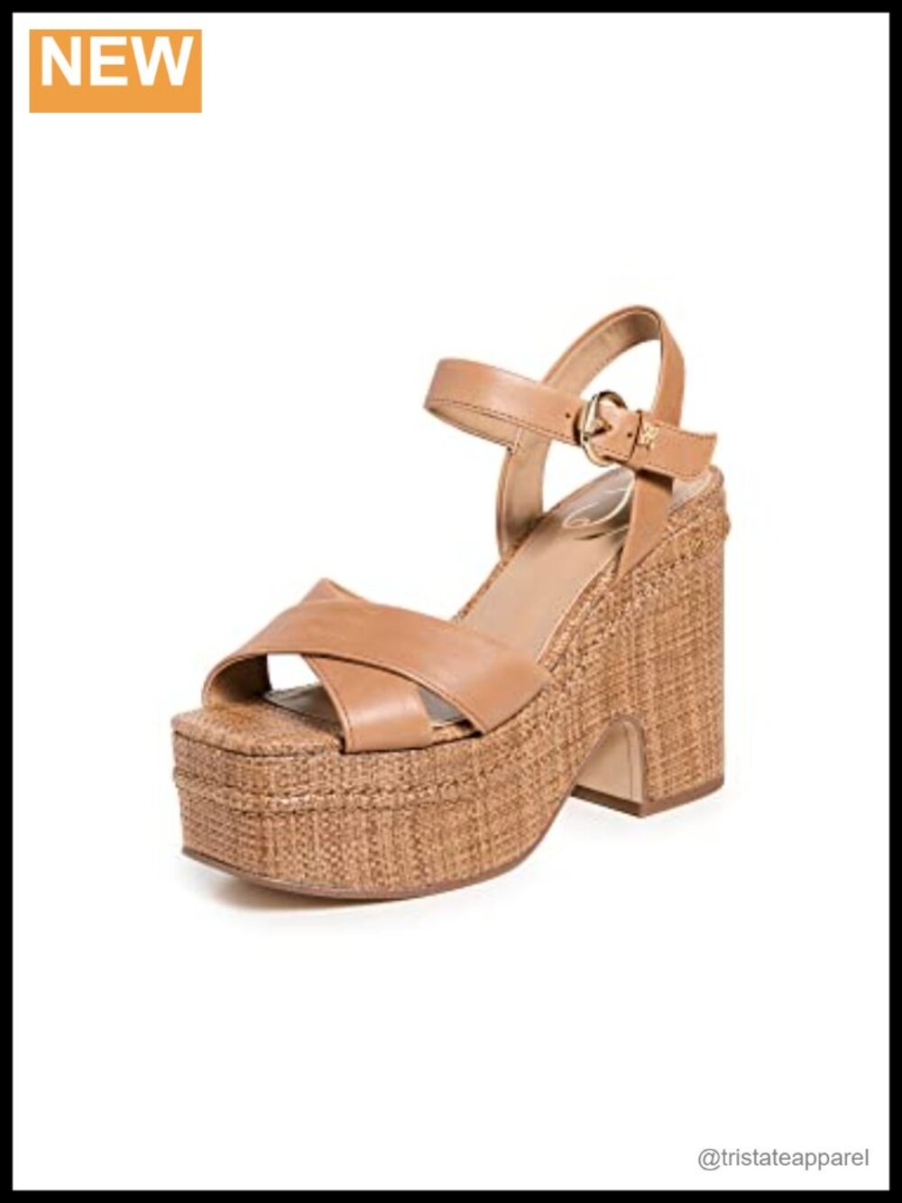 Sam Edelman Trianna Strappy Leather Platform Heeled Sandal